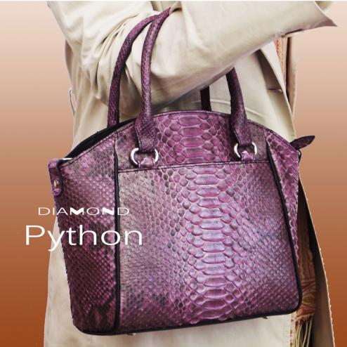 ダイヤモンドパイソンNo14190 ハンドバッグ